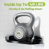 ATTOP Bathroom Shower Caddy 2 Pack, 304 Stainless Steel Shower Organizer with 4 Hooks - 4 of 4