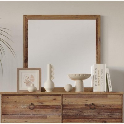 Home Design Jethro Mirror, Vintage Oak
