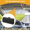 Unique Bargains Universal Car Sunglasses Case Magnetic Storage Box PU 6.69"x1.96" 1 Pcs - 2 of 4