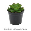 Unique Bargains Artificial Plants Plastic Green 2.76"x2.76"x3.54" 1 Pcs - 3 of 4