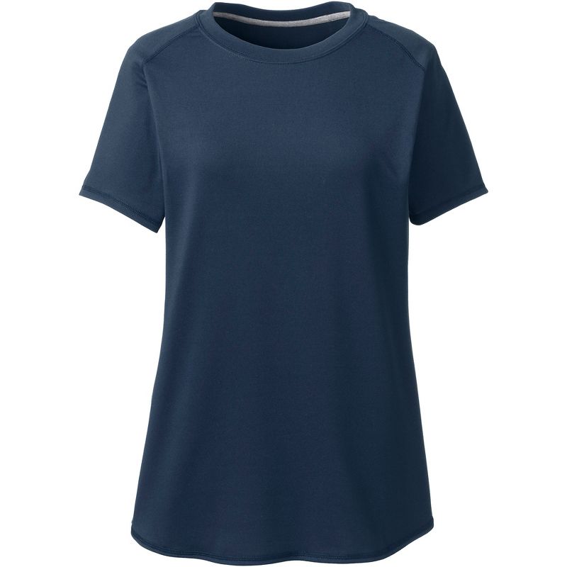 Lands' End School Uniform Women's Short Sleeve Active Gym T-shirt, 2 of 4
