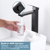 WOWOW Single Handle Single Hole High Arc Bathroom Faucet with Supply Line Included in Brushed Nickel - 2 of 4