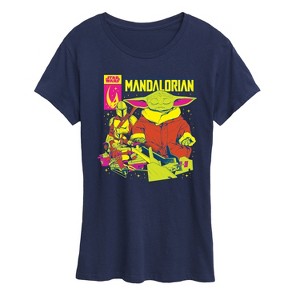 Women's - Star Wars - The Mandalorian Mando Cover Short Sleeve Graphic T-Shirt - 1 of 4