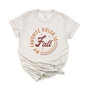 Simply Sage Market Women's My Favorite Color Is Fall Circle Short Sleeve Graphic Tee - 1 of 2