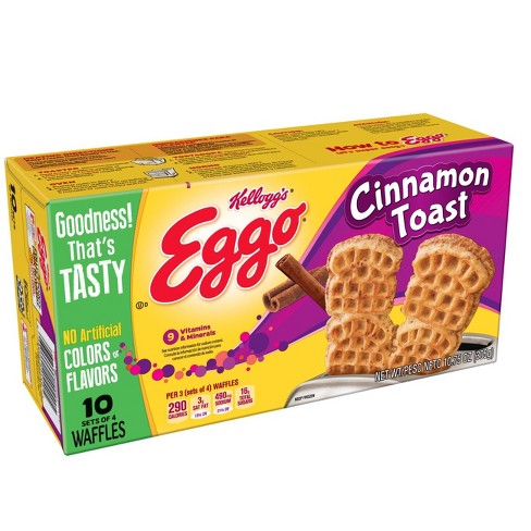 Kellogg's Eggo Cinnamon Frozen Toast Waffles - 10ct : Target