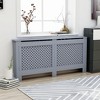 vidaXL Radiator Cover Anthracite 67.7"x7.5"x32.1" MDF - 2 of 4