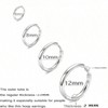 Stainless Steel Huggie Hoop Earrings, Hypoallergenic for Men Women - 2 of 4
