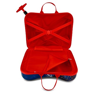 Marvel Kids' Spider-Man Hardside Carry On Ride-On Suitcase ‼️design not exact trimming is blue‼️