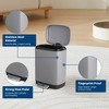 3.2 Gallon/12L Step Trash Can with Soft-Close Lid, Stainless Steel Garbage Can with Inner Bucket, Fingerprint Resistant, for Kitchen, Bathroom - 2 of 4