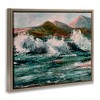 Stupell Industries Wild Coast with Turbulent Waves Floating Frame Canvas Art - 2 of 4