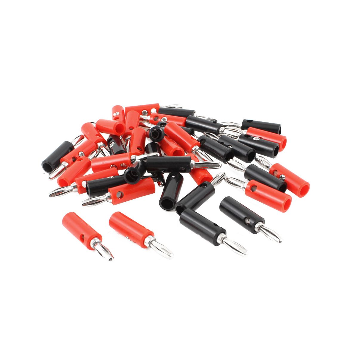 Unique Bargains Metal Plastic Audio Banana Speaker Jack Connector 20 Pcs