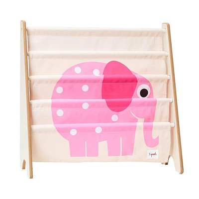 3 Sprouts URKELE High Quality Kids Toddler Storage Shelf Organizer Baby Room Bookcase Furniture, Pink Elephant
