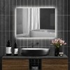 Vynxaria 32" x 24" Backlit LED Bathroom Mirror - Anti-Fog & Dimmable - 2 of 4