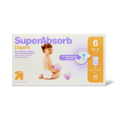 Disposable Overnight Diapers Giant Pack - Size 6 - 42ct - Up & Up™ : Target