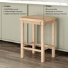 Now Furniture 24" Counter Stool, Wooden Backless Bar Height Kitchen Stool - 3 of 4