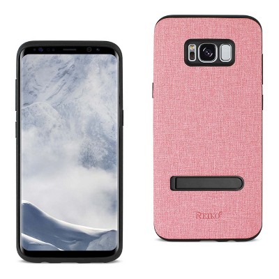 Reiko Samsung Galaxy S8/ SM Denim Texture TPU Protector Cover in Pink