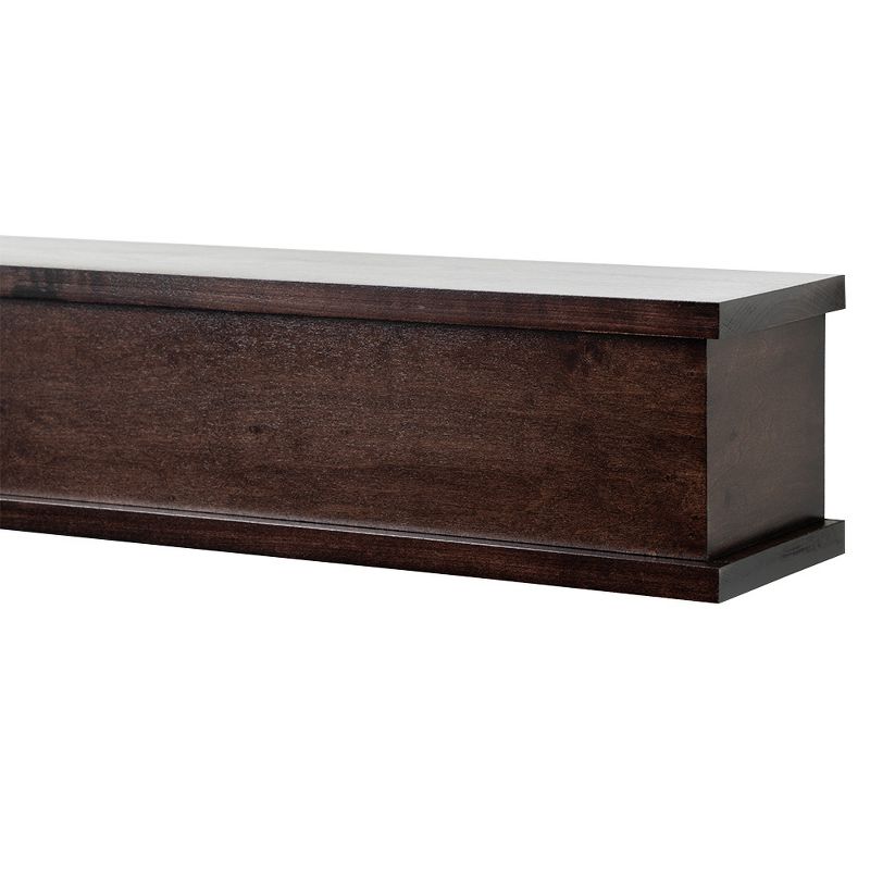 Modern Ember Muirwood Maple Wood Fireplace Mantel Shelf | Elegant Transitional Design with Symmetrical Top & Bottom Molding - Wall Mounted, 3 of 9