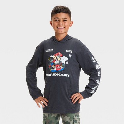 Boys' Super Mario Long Sleeve Graphic T-Shirt - Black