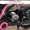 Acekool 24V Kids Ride-On Dirt Bike with Hydraulic Suspension, 3 Adjustable Speeds & Max Load 135 lbs - 4 of 4