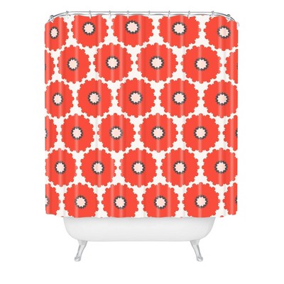 Holli Zollinger Coral Pop Shower Curtain - Deny Designs