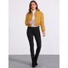 INSPIRE CHIC Women's Winter Outwear Baggy Padded Cropped Bomber Jacket - 3 of 4