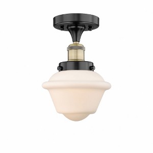 Oxford - 1 Light Semi-Flush Mount In Industrial Style-8.25 Inches Tall and 6.5 Inches Wide - 1 of 1