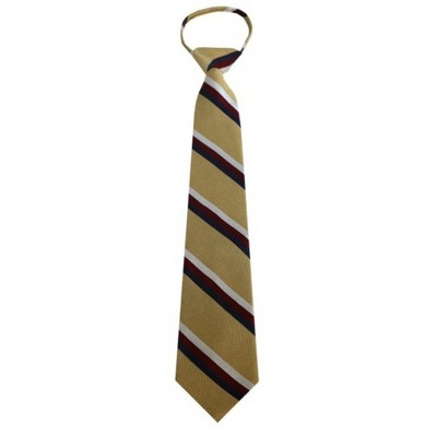 Men's Stripe 3.25 Inch W And 20 Inch L Zipper Neckties