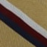 red, white, navy and honey gold