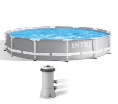 Intex 12ft X 30in Prism Frame Pool Set With Filter Pump 28711eh : Target