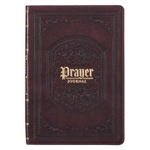 The Lord's Prayer Prompted Prayer Journal, Faux Leather Brown - (Paperback) - 1 of 1