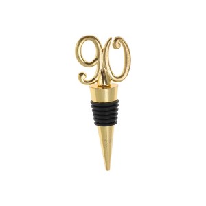 Unique Bargains Bottle Stoppers Zinc Alloy PTR Gold Tone 3.94"x1.50"x0.79" 1 Pc - 1 of 3