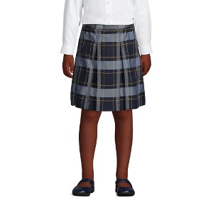 Lands' End School Uniform Kids Plaid Box Pleat Skirt Top of the Knee - 1 of 3