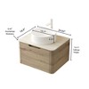 GDFStudio Winfough Modern Bathroom Vanity with Round Basin and Drawer - 3 of 4