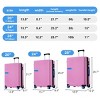 3-Piece Hardshell Luggage Set Trolley Suitcases,Minimalist Expandable Spinner Suitcase with TSA Lock (20"/24"/28")–Cuddlewood - 4 of 4