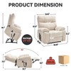 Dual Motor Infinite Position Large Power Lift Recliner Chair with Heat, 8-Point Massage, Hidden Cup Holders, and Medium-Firm Heavy-Duty Design - 2 of 4
