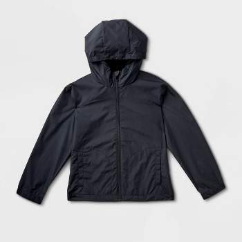 Boys Short Puffer Jacket - All in Motion Charcoal Palestine