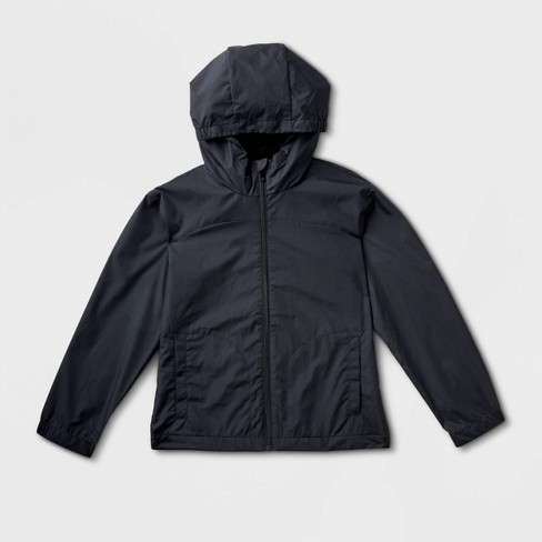 Kids' Windbreaker Jacket - All in Motion™ Black XXL