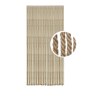 Evideco French Home Goods Braided Cotton/Polyester Rope Door Curtain 54 Strings 79” H x 36” W - 1 of 4