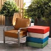 ARTPLAN Deep Seat Outdoor Cushion,Set 24"x24"x6" ,18x24" Bench Outdoor Chair Cushions, Polyester Fill Back for Patio Furniture ,Square - 3 of 4