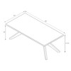 Cross Leg Rectangular Coffee Table (48in x 24in / 1220mm x 610mm) - 4 of 4