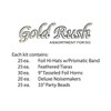 Beistle New Year Gold Rush Assortment for 50 people includes 125 items Gold - 2 of 2