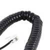 Unique Bargains Plastic Durable Reliable High Elasticity Telephone Cable 79" Length Uncoiled Black 1 Pc - 4 of 4
