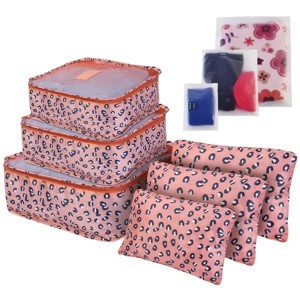 Racxily 9Pcs Clothes Storage Bags Water-Resistant Travel Luggage Organizer Clothing Packing Cubes - 1 of 3