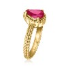 Ross-Simons 0.90 Carat Ruby Braided Ring in 18kt Gold Over Sterling Size 7 - 2 of 3