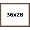 PosterPalooza | 36x28 Wide Barnwood Picture Frame, UV Acrylic, 6 Finishes - Grey, Brown, White, and Black - 2 of 4