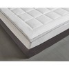 100% Cotton Fiber Mattress Pad White - Kathy Ireland - 4 of 4