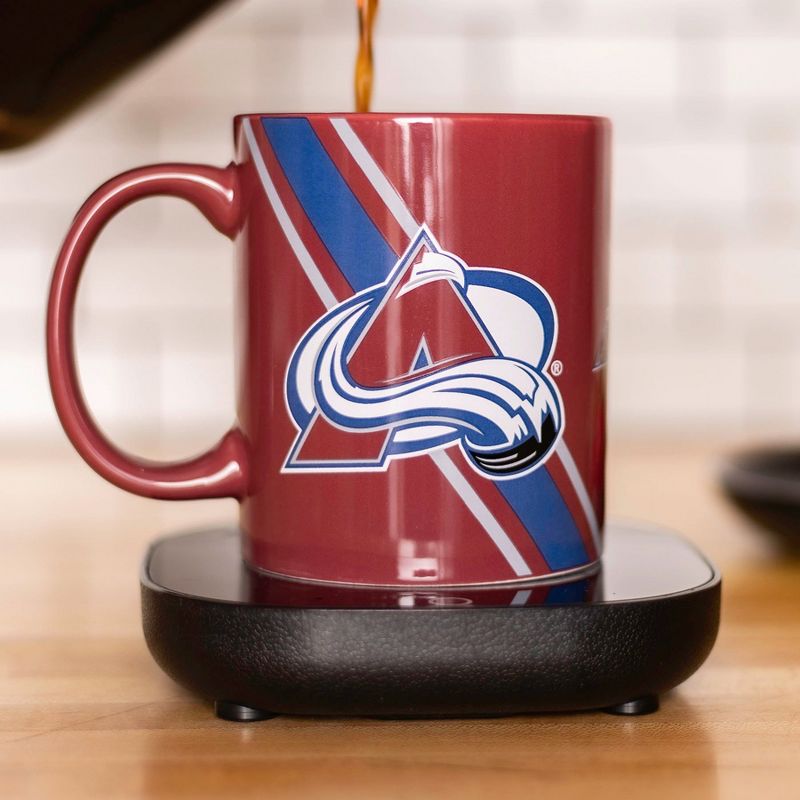 Uncanny Brands NHL Colorado Avalanche Logo Mug Warmer Set, 1 of 6