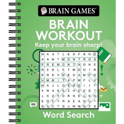 Brain Games - Brain Workout: Word Search - by  Publications International Ltd & Brain Games (Spiral Bound)