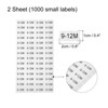 Unique Bargains Self-Adhesive Kids Clothing Size Sticker Labels 2 Sheets - 2 of 3