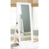 Signature Design by Ashley Evesen Floor Standing Mirror with Storage - 3 Shelves, LED Light with Touch Control - 2 of 4